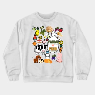 FARMS=FOOD Crewneck Sweatshirt